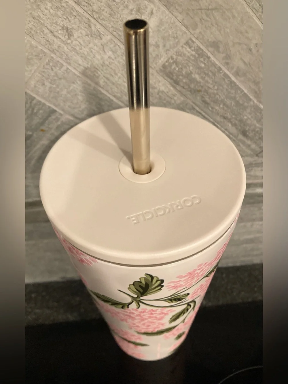 Rifle Paper Co. x Corkcicle Pink Floral Cold Cup Tumbler Ltd Edition (2)